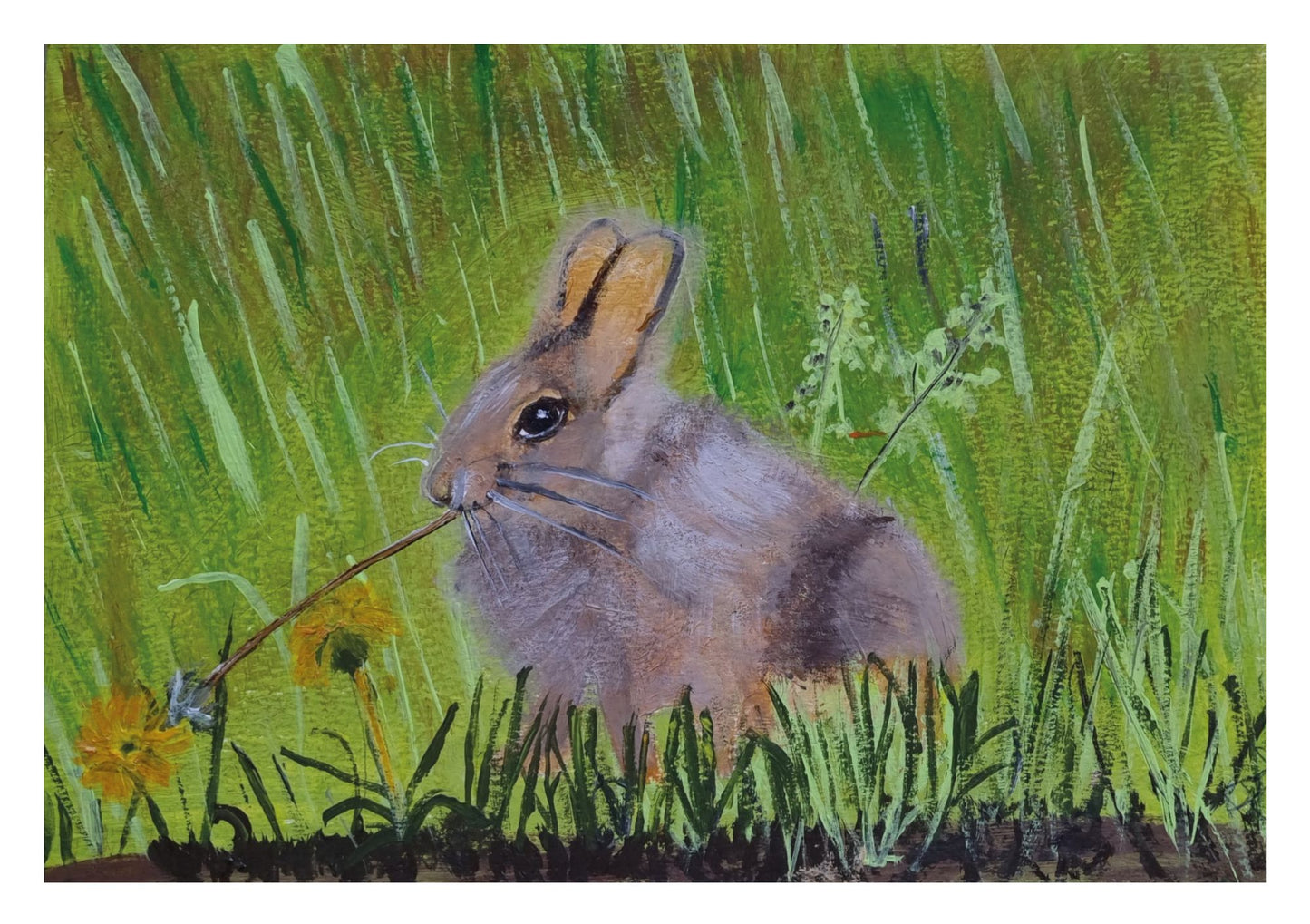 Greeting card - Print of "Lu Lu's Love" original painting