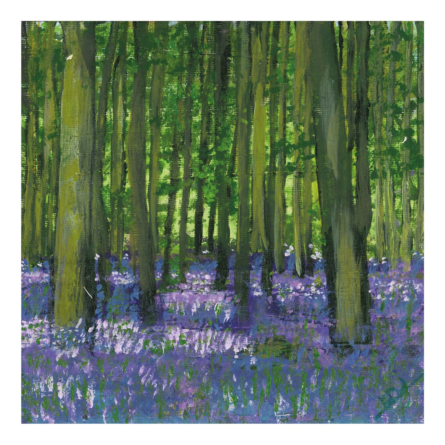 Greeting card - Print of "Bluebell woods"