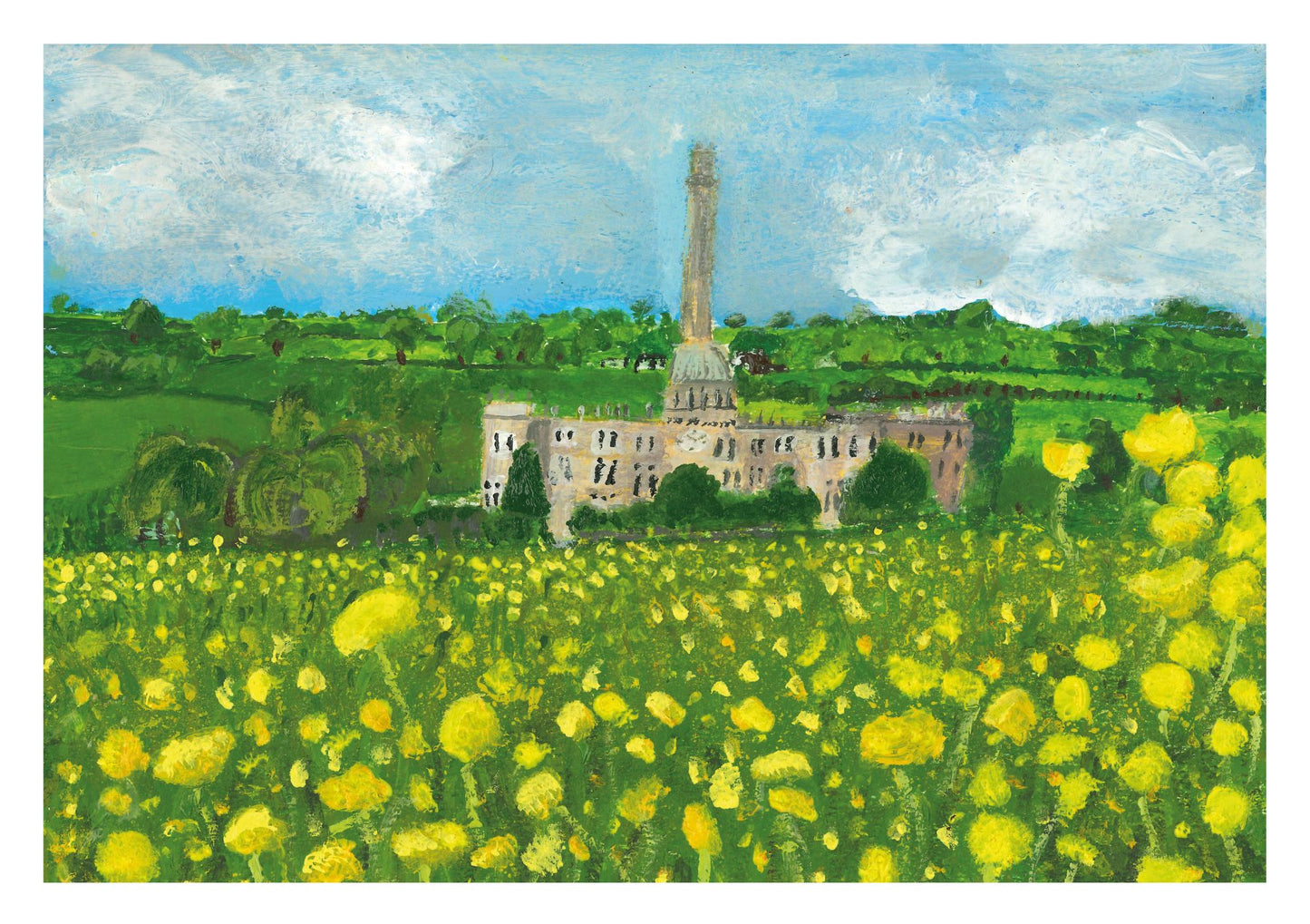 Greeting card - Print of "Chipping Norton Mill " original painting