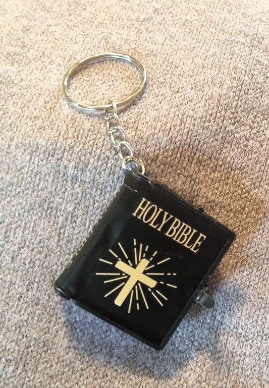 Tiny bible key chain